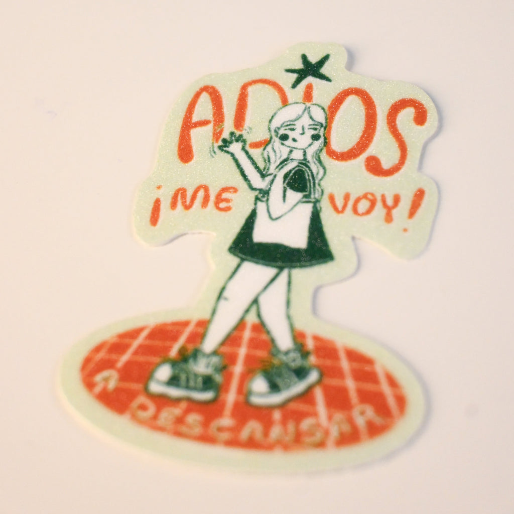 Sticker: ¡Adios! me voy a descansar