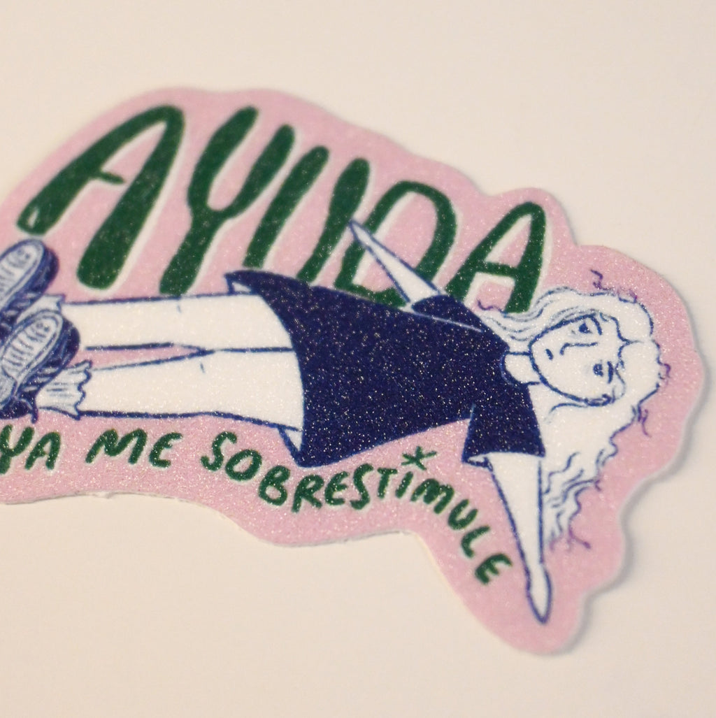 Sticker: Ayuda, ya me sobre estimule