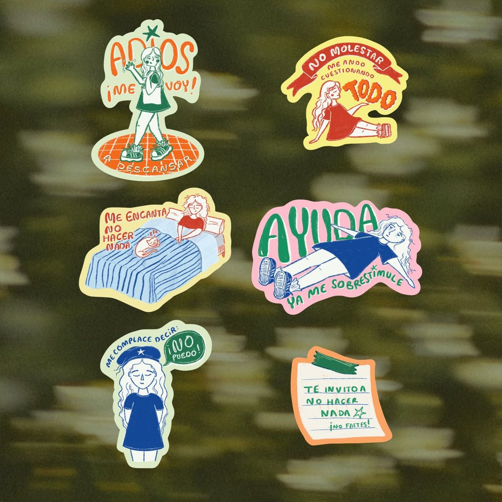 Colección de stickers "Un día a la vez" x Dk ✶ Diana Karina