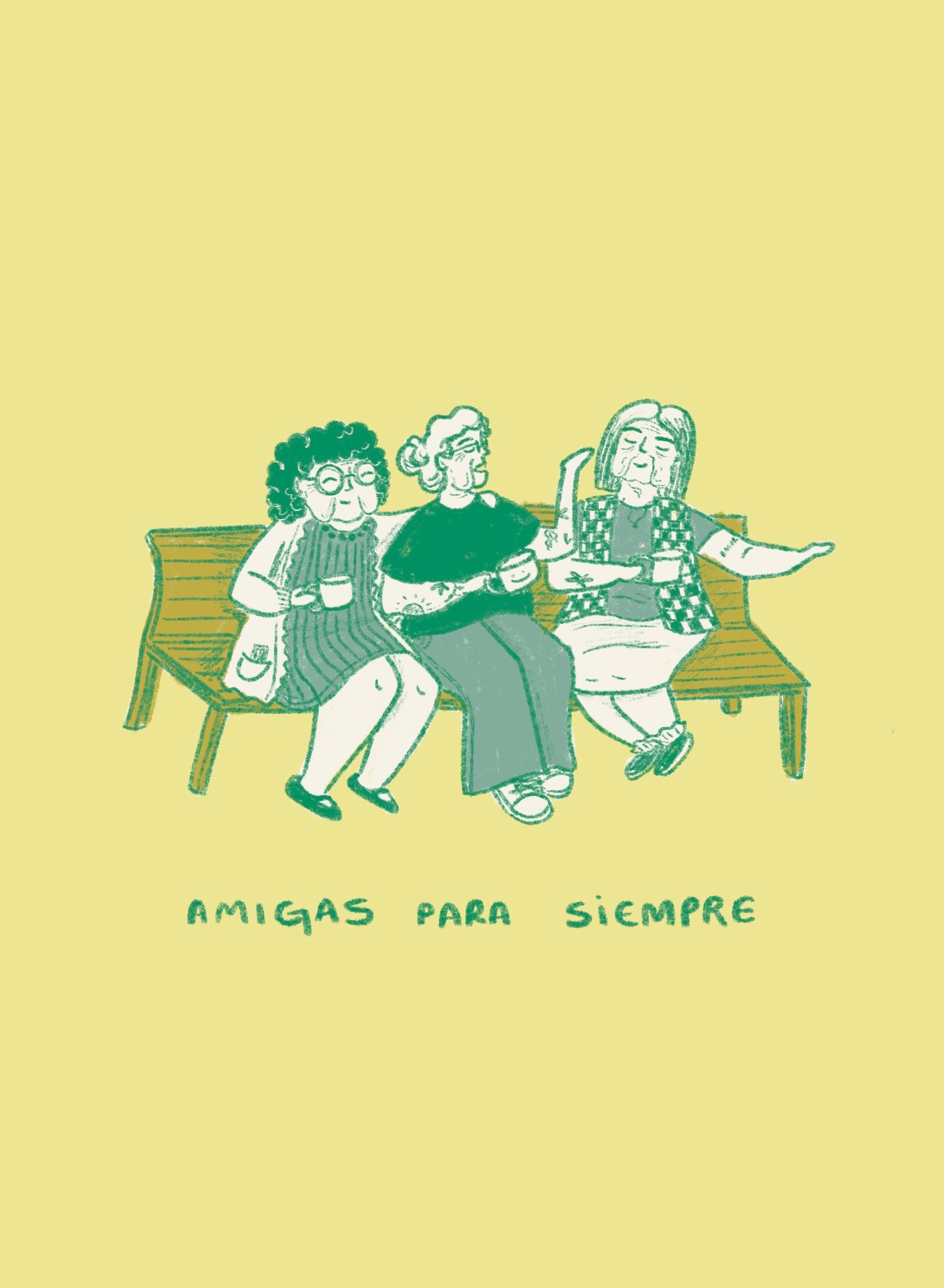 Postal: Amigas para siempre