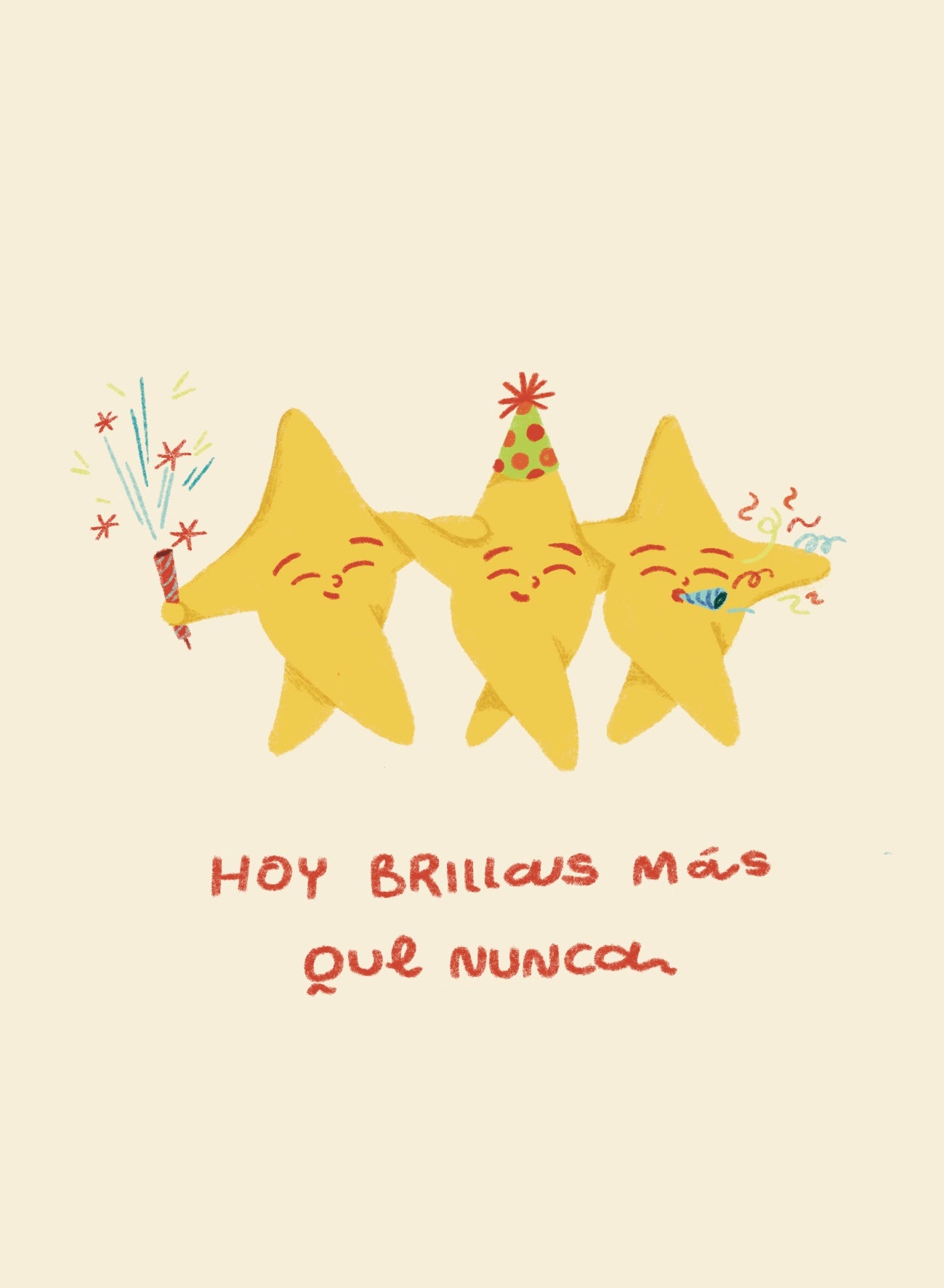 Postal: Brillas más